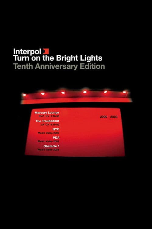 Interpol: Turn on the Bright Lights 10th Anniversary