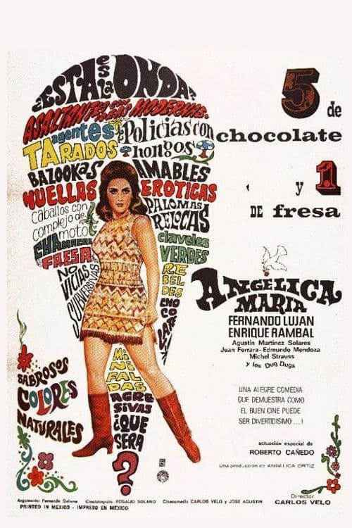 5 of Chocolate and 1 of Strawberry