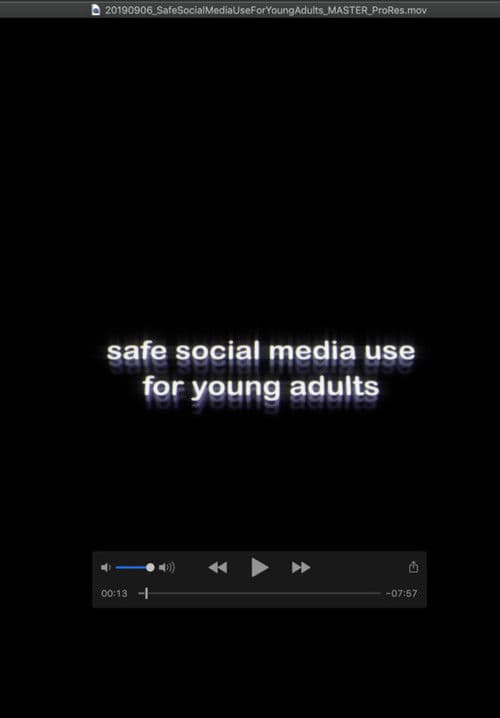 Safe Social Media Use for Young Adults