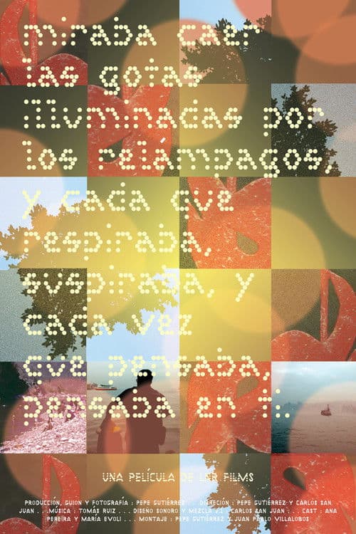 Miraba caer las gotas iluminadas por los relámpagos, y cada que respiraba suspiraba, y cada vez que pensaba, pensaba en ti