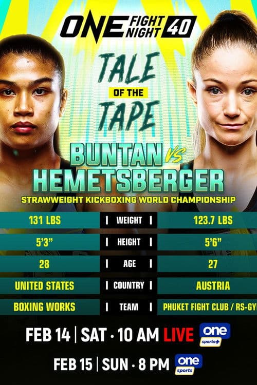 ONE Fight Night 40: Buntan vs. Hemetsberger 2