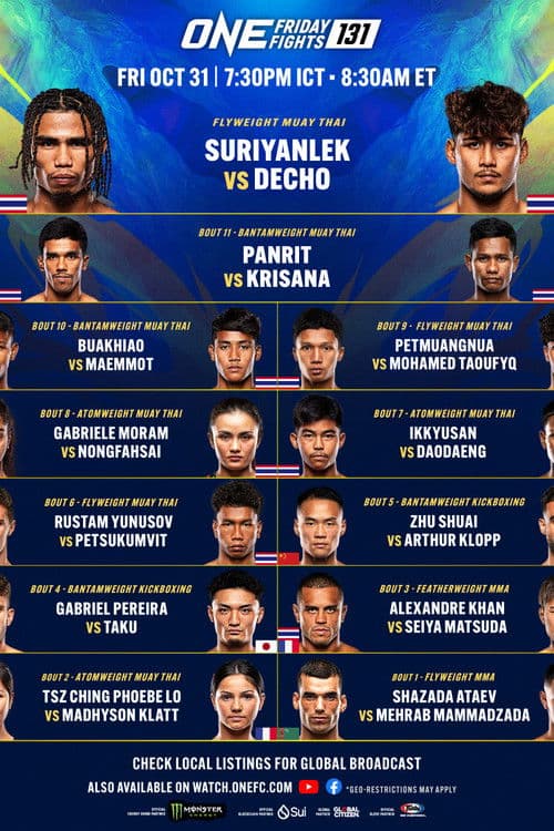 ONE Friday Fights 131: Suriyanlek vs. Decho 2